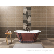 Hotel Project Copper Skirted Cast Iron Bath Tubs